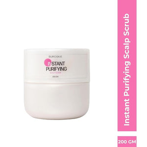 S.UR.OSKIE Instant Purifying Scalp Scrub 200gm | With AHA+BHA &amp Coconut Oil | Get Up To 99% Dandruff Reduction | For Deep cleanse Soothe &amp Exfloiate Scalp | Hair Management Scalp Care for Men