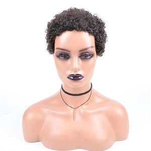 short curly afro wig Women's African fake curly hair Women's fake curly hair Curly Wigs for Black Women Fashion Short Afro Curly Wig