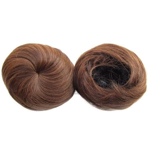 SONGCHAO Fake Hair Bun 1 Pack Donut Bun with Drawstring Ponytail Hair Extensions Synthetic Curly Bun Wig Hair Slices Hair Bun for Women Hair Accessories (Color : M2-30)