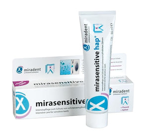 Miradent Toothpaste Mirasensitive hap+ for Sensitive Teeth 50ml Tube by Miradent
