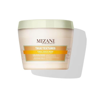 Mizani True Textures Curl Define Pudding For Curly Hair - Moisturizing &amp Prevents Frizz With Coconut Oil Paraben-Free