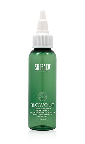 Surface Hair Best Blowouts Regimen: Blowout Protective Oil + 2-Piece Set Including the Blowout Smoothing Balm Heat Resistant Hair Style Protector with Babassu Oil