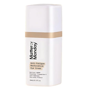 Anti-Fatigue Eye Cream - Professional Strength Peptide Eye Cream for Dark Circles, Puffiness &amp; Fine Lines - Restorative Under Eye Cream with Collagen Support, 0.5 oz