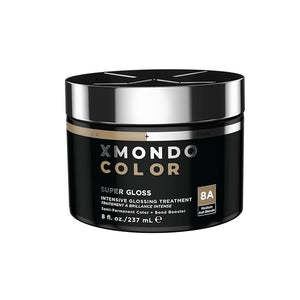 XMONDO Color Ash Blonde Color Depositing Mask &amp; Semi-Permanent Hair Dye Super Gloss Infused with Bond Boosters for Nourishment, Revitalize &amp; Repair, Vegan Formula, 8 Fl Oz