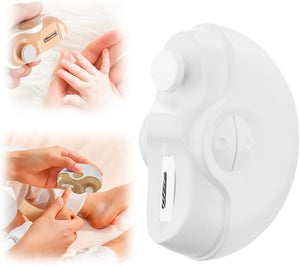 3 in 1 Electric Polishing Automatic Nail Clippers 2025 New Electric Nail Clippers for Seniors Nail Trimmer with Polishing Electric Nail Trimmer with Light for Baby Adult and Seniors (White)