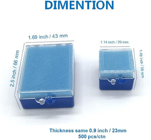 100 Pcs Dental Crown Boxes with Foam Denture Crown Veneer Storage Case for Dental Lab Clinic (small)