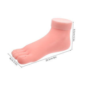2pcs Nail Art Mold Foot Model for Nail Practice Fake Foot for Technician Training Display