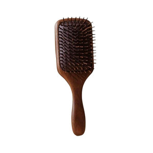 Women Wood Retro Hair Brushes Massage Hairbrush Scalp Massagers Hair Combs Air Cushion Hair Combs 10.2Inch