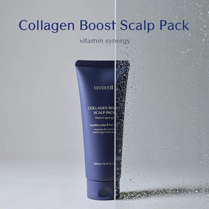 Treecell Collagen Boost Scalp Pack 200ml (6.76 fl. oz.) | Vitamin-Infused Collagen Treatment for Hair Growth | Strengthening &amp Scalp Repair | Paraben-Free Sulfate-Free