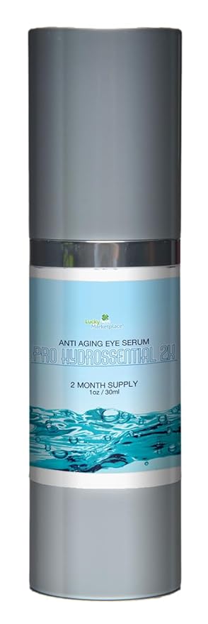 Pro Hydrossential 2x Serum - Anti Aging Eye Serum - Help Improve Dark Circles Puffy Eyes Wrinkles &amp Eye Bags - Exfoliating Vitamin C Serum with Lactic Acid - Aid Collagen Production &amp Sooth