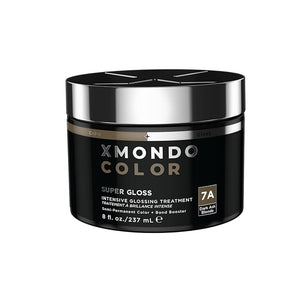 XMONDO Color Dark Ash Blonde Color Depositing Mask &amp Semi-Permanent Hair Dye Super Gloss Infused with Bond Boosters for Nourishment Revitalize &amp Repair Vegan Formula 8 Fl Oz
