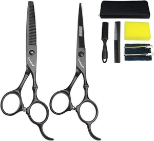 7/7.5/8/9 inch salon personalized scissors salon hair styling hair scissors stainless steel hair tools (6-inch 2pc-E)