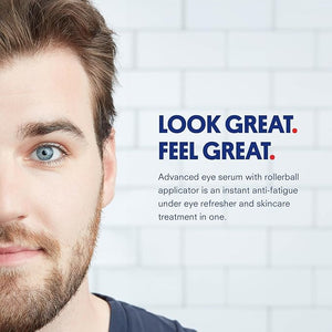 Huron Eye Serum - Men¡¯s Eye Roller - Helps Alleviate Dark Circles Fine Lines and Puffiness - Contains Niacinamide &amp Caffeine - Apply Twice a Day (2 pack)