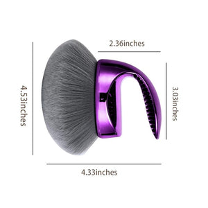 Extra Large 4.33 inch Kabuki Body Brush ? Self Tanner &ampFor Body Makeup &amp Foundation A must-have tool for quick makeup application ? Soft Vegan Bristles Wet &amp Dry Use ? Durab (Purple)