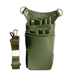 Scissor Holster PouchBoshiho PU Leather Salon Barber Hairdressing Scissors Holster Detachable Hair Stylist Tools Bag Comb Shear Holster with Waist Shoulder Belt