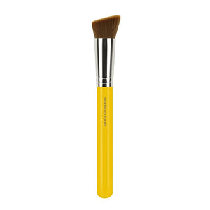 Bdellium Tools Professional Makeup Brush - Studio Series 956 Slanted Precision Kabuki - With Soft Synthetic Fibers For Perfect Complexion (Yellow 1pc)