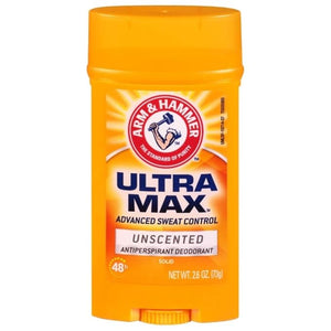 ARM &amp HAMMER ULTRAMAX Anti-Perspirant Deodorant Invisible Solid Unscented 2.60 oz (Pack of 10)