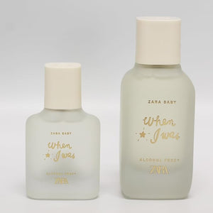 Zara Baby When I Was Alcohol-Free Perfumed Water Gentle for Babies with Aquatic Pear Powdery Florals &amp Silky Musks Eau de Toilette EDT 100ml + 30ml (3.4 fl. oz + 1.0 fl. oz)