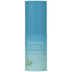 BioClarity Eye Will Chill De-Puff &amp; Defy Eye Gel | 100% Vegan, Cruelty-Free | Contains Niacinamide, Vitamins, B3, C, K | Help Fight Fine Lines and Wrinkles. Reduce Puffiness - .5 fl oz.