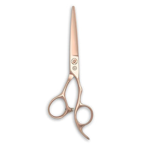 Saki Shears 5.5" Natsukashii Rose Gold Hair Cutting Scissors - Titanium Gold Polished Finish - Sharp Cutting Blades Crafted From Japanese Steel