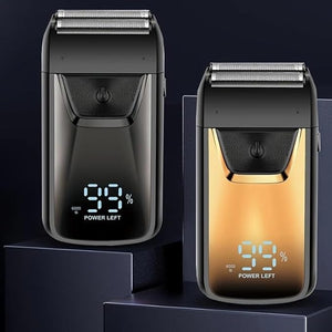 Men's Shaver Electric Shaving Machine Cordless Foil Shaver Bald Shaving Machine Hair Cutting Machine Men's Razor(Black)