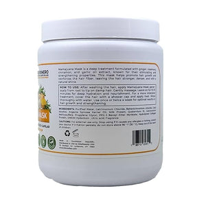 Mamajuana Hair Mask - Deep Treatment with Ginger, Rosemary, Cinnamon &amp; Garlic Oil Extract - Hair Mask for Dry Damaged Hair and Growth, Paraben &amp; Sulfate Free Hair Treatment (36 OZ)