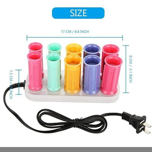 Professional Electric Curling Rollers Compact Curler Electric Heated Rollers Electric Curling Roll Hair Tube with Hair Clip Heated Curler Hair Styling Tool for Short and Long Hair(3 Centimeters)