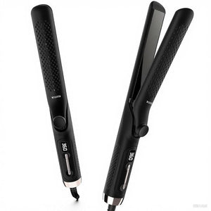 0.75-inch Long Barrel Curling Iron ? Ceramic Extra-Long Wand for Smooth Curls &amp Lasting Beach Waves. Features Fast Heat-up Adjustable Temperature Settings