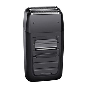 Black Men Stainless Steel Electric Razor Shaver Twin Blade Beard Razor Face Care Trimmer