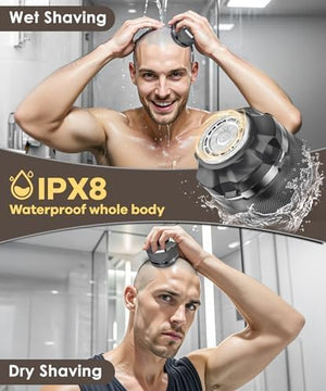 Head Shavers for Bald Men Magnetic Single Blade Electric Shaver with Super Large Blade 10000 RPM Motor IPX8 Waterproof LED Display