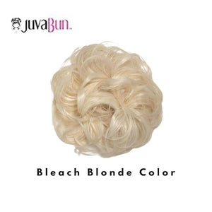 Juvabun Messy Bun Bleach Blonde Hair Piece Human Hair Blonde ? Natural Soft Updo Look, Secure &amp; Lightweight Hair Bun Extensions For Women, messy bun hair piece
