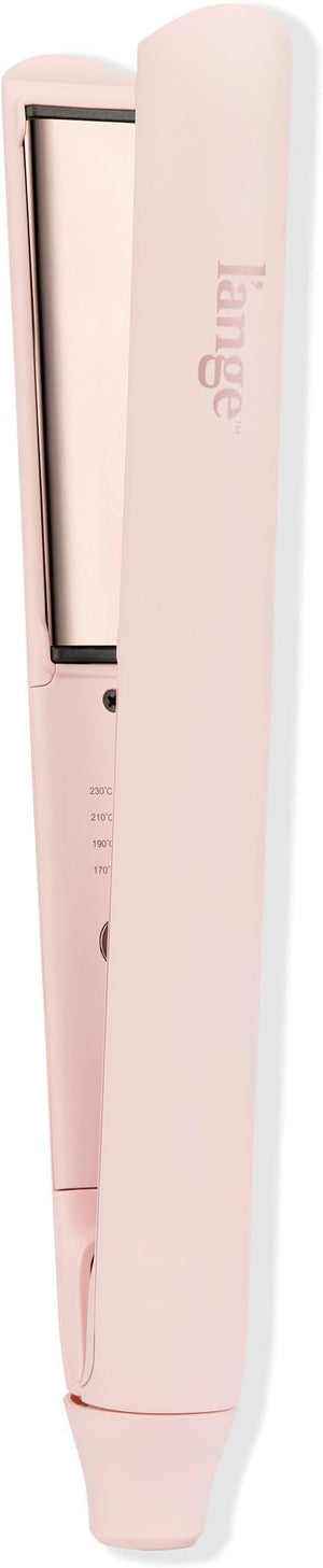 L'ANGE HAIR Straight Forward Titanium Flat Iron ? 1¡± Floating Plates | Dual Voltage | 360¡Æ Swivel Cord | Auto Shut-Off | Safety Cool Tips | Ideal for Straightening Curling and Waving (Blush)