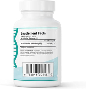 Liposomal NR 300mg Nicotinamide Riboside Supplement | Advanced NAD Boost for Cellular Energy and Mitochondrial Function | Gluten Free Vegan USA Made Non-GMO | 60 Capsules