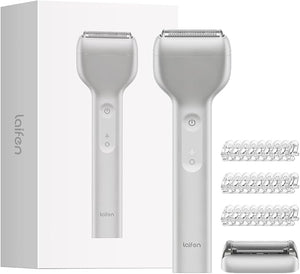 Laifen T1 Pro 1-Blade Electric Shaver High-Speed 12000 Cuts/Min Long Hair Trimmer with 3 Guards for Sparse Beard &amp Daily Styling Wet &amp Dry IPX7 Waterproof (Aluminum Alloy)