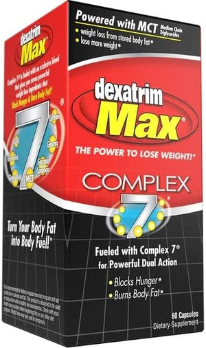 ILIOS Dexatrim Max Complex-7 | Diet Pills to Lose Weight - 7 Powerful Ingredients to Reduce Hunger &amp Body Fat Fat Burner Supplements Weight Loss Pills for Men &amp Women 2 Packs w/ 60 Capsules
