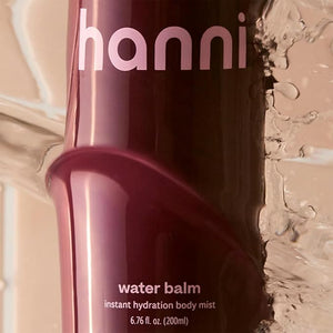 HANNI Water Balm Hydrating Body Mist Moisturizer Spray with Hyaluronic Acid for All Skin Types Lotion Replacement 200 mL / 6.76 fl oz