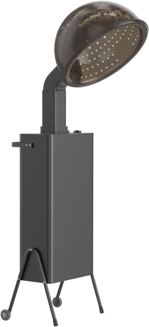 SyyBhb Professional Portable Hooded Conditioning Salon Hair Dryer 1000W with Stand &amp Removable Wheels 60-Minute Timer Temperature Adjustable Angle &amp Height Adjustable Downdraft Hood