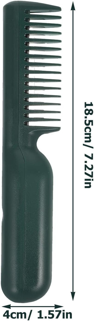 PRETYZOOM Portable Electric Heating Hair Straightener Comb USB Powered Ceramic Straightening Tool for Thick Curly and Thin Hair Efficient Smooth Styling with Shine Travel-Friendly Hairbrush