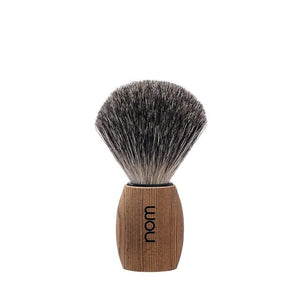 NOM OLE Shaving Brush | Pure Badger Shave Brush for Shaving soaps and creams | Exfoliating Shaving Brush | Pure Spruce handle