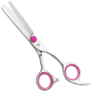 Washi Beauty Cotton Candy Professional Beauty Hair Cutting Shears (30 Tooth Thinning Shear, Pink)