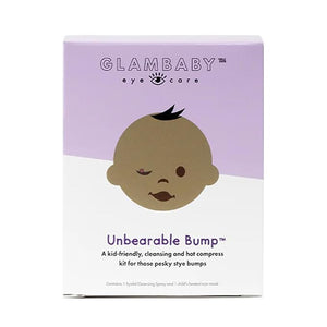 GlamBaby Eye Care - Unbearable Bump¢â Kit - stye kit for kids - heat and cooling mask - cleansing spray for eyelid debris