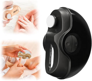 3 in 1 Electric Polishing Automatic Nail Clippers 2025 New Electric Nail Clippers for Seniors Nail Trimmer with Polishing Electric Nail Trimmer with Light for Baby Adult and Seniors (Black)