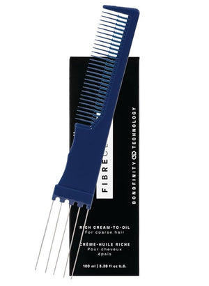 Fibre Clinix Bondfinity Rich Cream Oil 3.38 oz and Dual Purpose Comb | Nourishing Leave-In Hair Treatment for Smooth, Shiny, Frizz-Free Hair