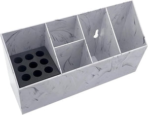 VALICLUD Hair Scissor Comb Holder Barber Tools Organizer for Salon and Home Use Portable Cosmetic Storage Box for Haircut Accessories Capacity Shear Case