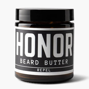 Honor Initiative Beard Butter - Lemongrass, Citronella &amp; Eucalyptus - Softens &amp; Conditions Beard Hairs - Only Clean &amp; Simple Ingredients - 3.4 fl. oz.