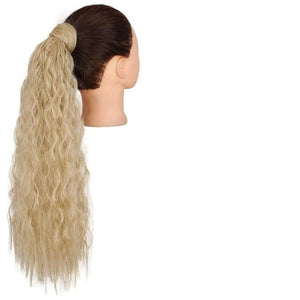 Hair Chignon Set Of 1 Synthetic Messy Bun Curly Wavy Wig Wraparound Ponytail Extensions Bun Hair Accessories for Women Hair Pieces For Women(Q19-24-613)