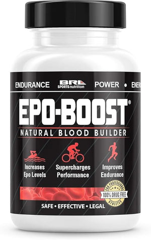 Natural Blood Builder Iron Supplement. RBC Support Made in USA with Echinacea &amp Dandelion Root helping VO2 Max Energy Endurance (1-Pack)