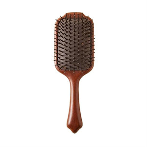 Women Massage Hairbrush Wood Hair Brushes Scalp Massagers Hair Combs Air Cushion Hair Combs Styling Tools 9.4Inch