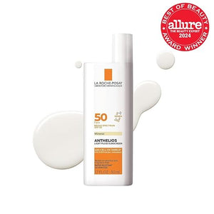 La Roche-Posay Anthelios Sunscreen SPF 50 Ultra-Light Fluid Broad Spectrum SPF 50 Face Sunscreen with Titanium Dioxide Mineral Lightweight &amp Fast-Absorbing Oil-Free Matte Finish