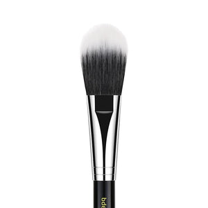 Bdellium Tools Professional Makeup Brush - Maestro Series 965 Duet Fiber Blusher - With Mix of Soft Synthetic &amp Natural Fibers For Applying Pop of Color (Black 1pc)